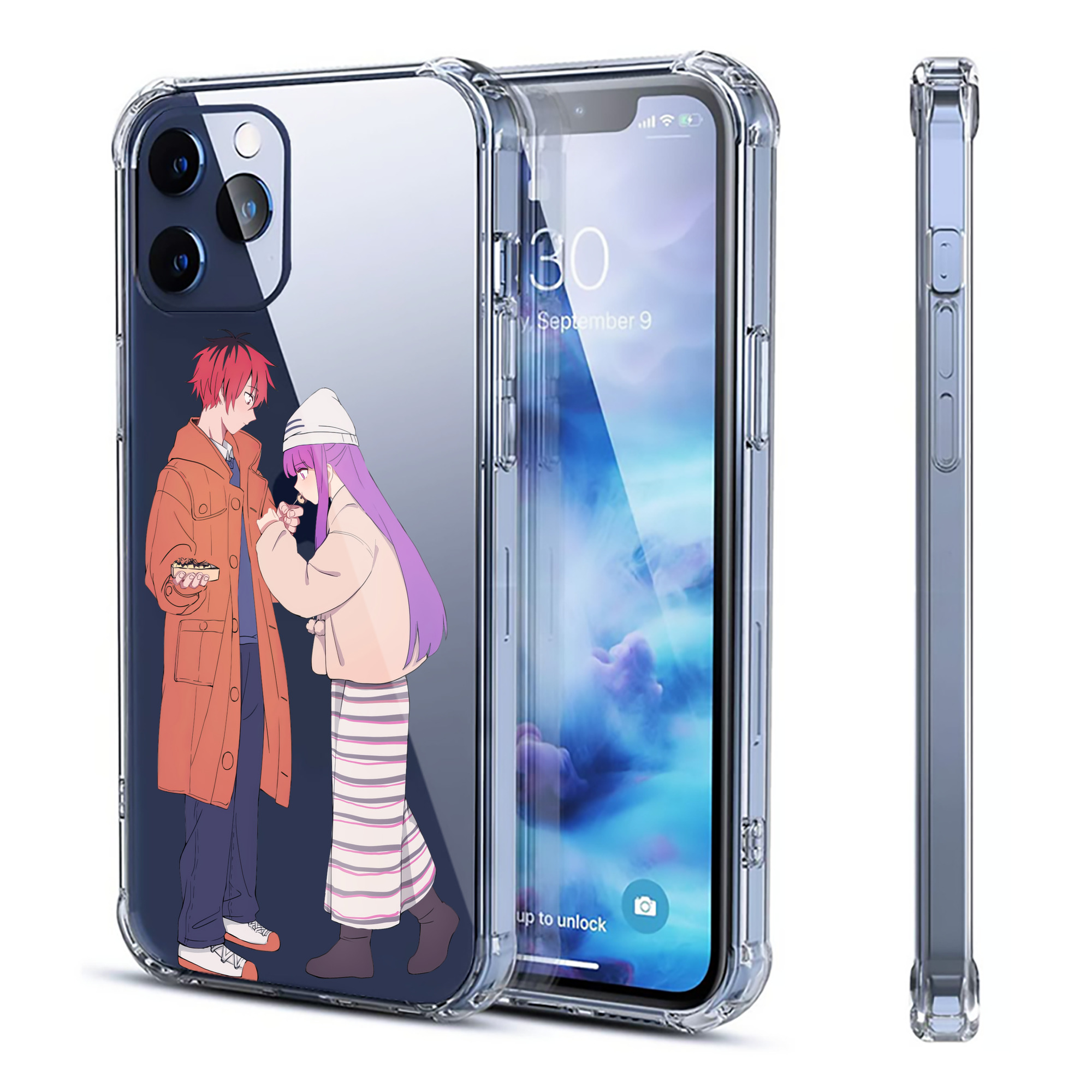 （画像用） 葬送のフリーレン Frieren 【iPhone 12シリーズ対応】透明スマホケース（クリアソフトケース）